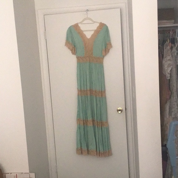 TRADE PENDIING ocean gown in seafoam OG drop, dress small - Picture 4 of 12
